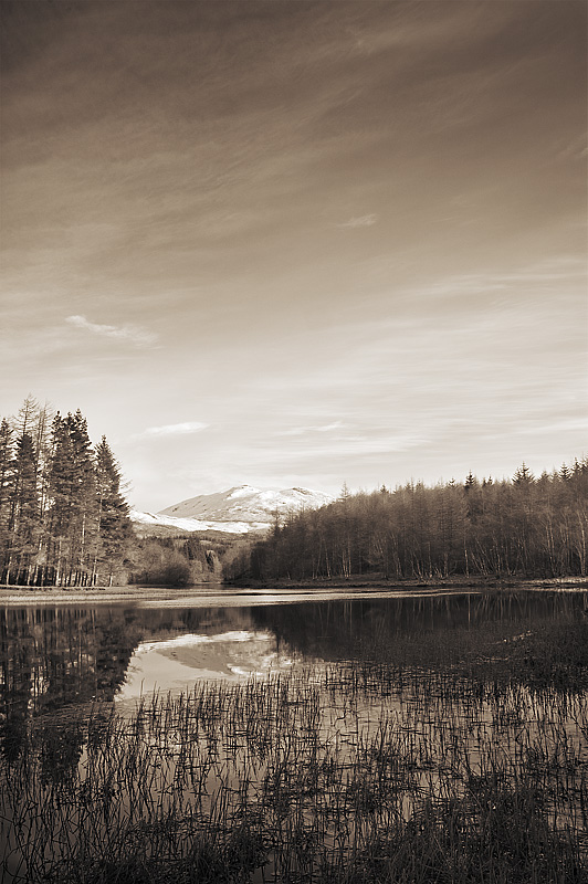 Loch Lubhair - Sepia